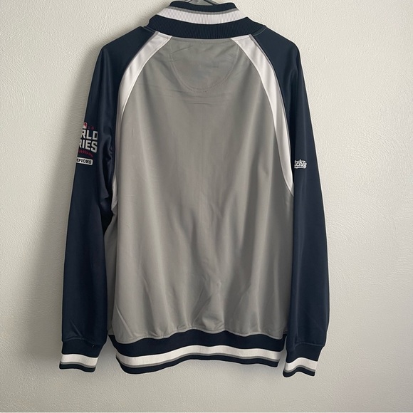 Chicago Cubs Cubbies Wrigley Field W 2016 World Series baseball zip track Jacket - Picture 2 of 11